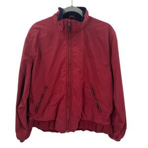 L.L. Bean Burgundy Fleece-Lined Jacket Mens Size M
